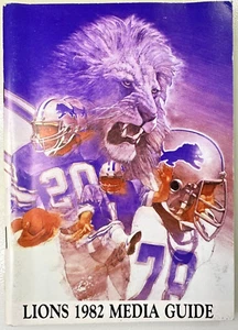 1982 Detroit Lions MEDIA GUIDE Yearbook FACTS BOOK NFL Football Program Press AD - Picture 1 of 1