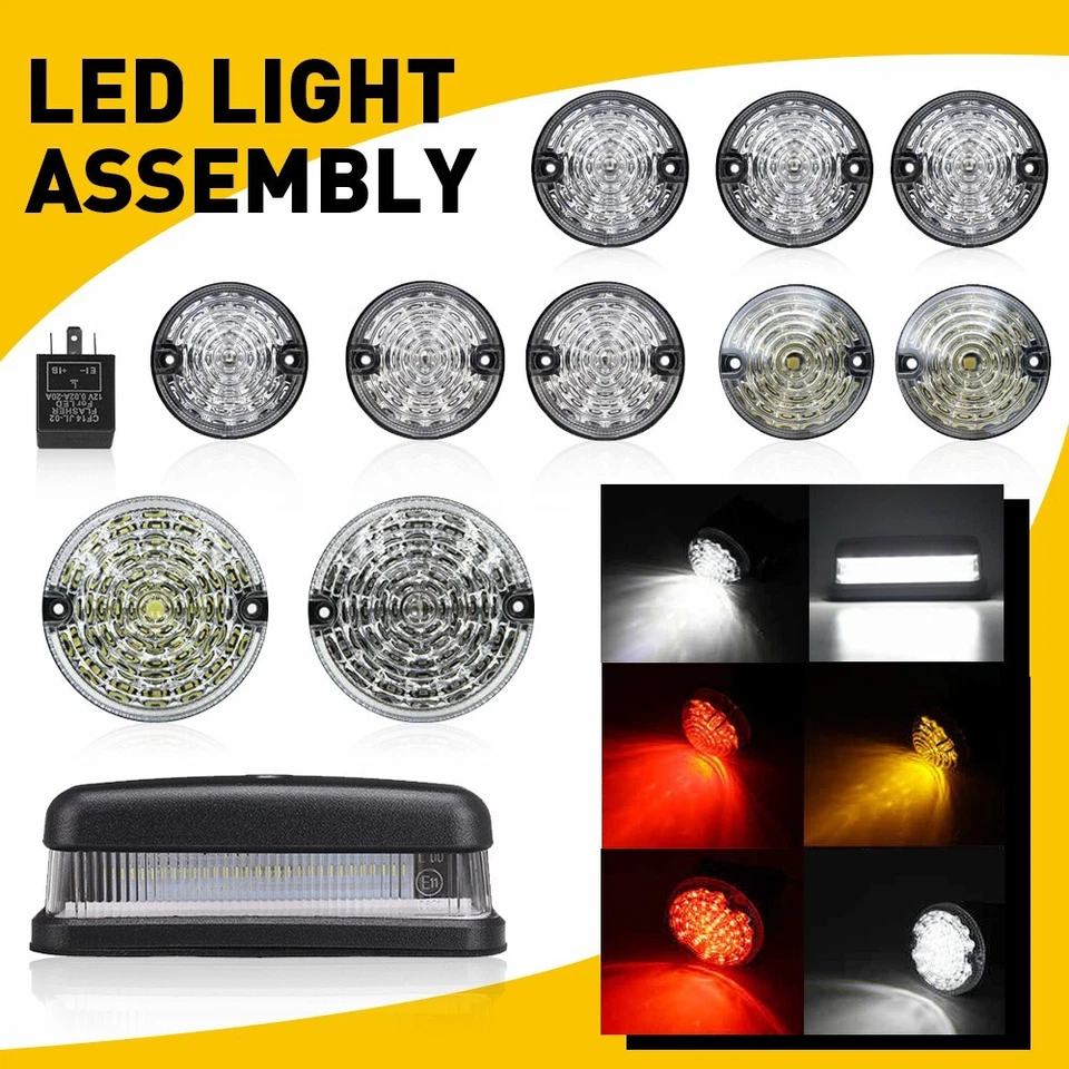 LED Light Upgrade Kit Full Clear For Fog Reverse FIT Land Rover 90/110 Defender - Image 1 of 4
