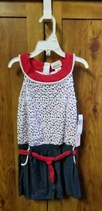 ☆*NWT* Girls- LITTLE LASS Size 6x, Patriotic Star 1pc Romper Outfit☆ - Picture 1 of 5