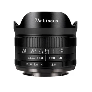 7Artisans Fisheye 7.5mm F2.8 II ED for Micro Four Thirds (M4/3, MFT) =Black= - Picture 1 of 8