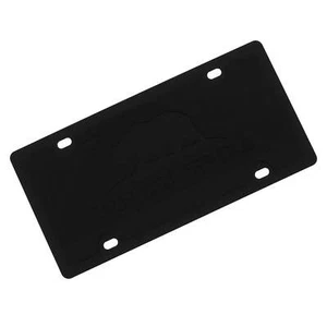 Placa de matrícula de bandera de California (negra) - Imagen 1 de 4