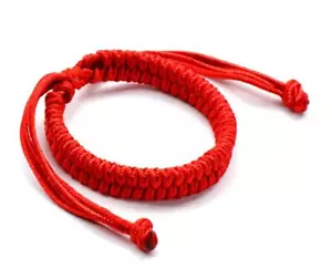 Chinese Feng Shui Lucky Strap Friendship Handmade Bracelet Red String Rope Men W - Picture 1 of 7