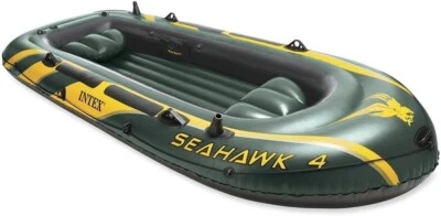 Schlauchboot Set Seahawk 4 inkl. Paddel u. Pumpe 4 Personen von INTEX - sehr gut - Bild 1 von 4