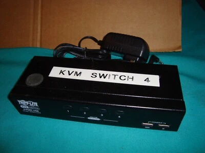 Tripp-Lite B006-VU4-R 4Port USB KVM Switch w/ 4 Port Cables included - Image 1 of 4