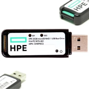 HPE Bootable Dual 32GB 2xMicroSD Card in Raid1 Mirror USB Boot Drive P21868-B21  - Afbeelding 1 van 2