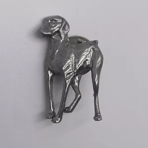 Vintage Silver Tone Dog Lapel Hat Pin - Picture 1 of 4