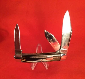 Vintage Imperial candy stripe pocket knife 1936-52 WW2 era knife USA. - Picture 1 of 5