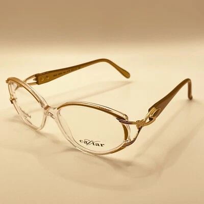 Lentes transparentes Caviar 4243 Col C19 para mujer marco de metal de plástico dorado Foto 1 de 4