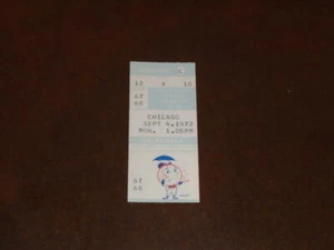 1972 NEW YORK METS DH BASEBALL TICKET STUB VS CUBS SANTO HR - Picture 1 of 2