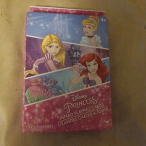 Disney Princess Jumbo Deck Playing Cards - Rapunzel Cinderella Little Mermaid - Picture 1 of 3