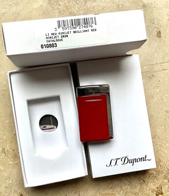 1-B WARE: S.T. DUPONT Minijet, brilliant rot, Ref. 010803, (Fehler unbekannt) - Bild 1 von 2