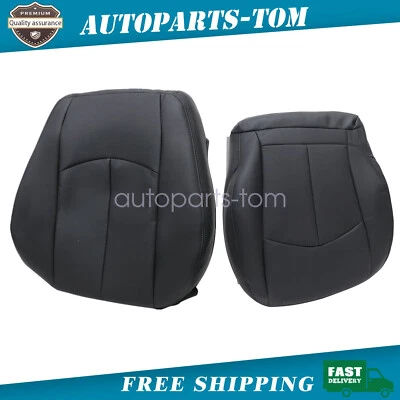 Cubierta de asiento perforada inferior y superior del lado del conductor negra para Mercedes Benz E320 2006 Foto 1 de 4