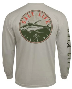 CAMISETA PARA HOMBRE GRANDE DE MANGA LARGA SALT LIFE Stone ""TUNE CAMOX"" NUEVA CON ETIQUETAS - Imagen 1 de 2
