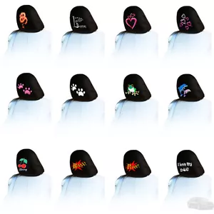 Car Truck Auto Seat Headrest Cover with Embroidered Logo One Piece New For KIA - Bild 1 von 97