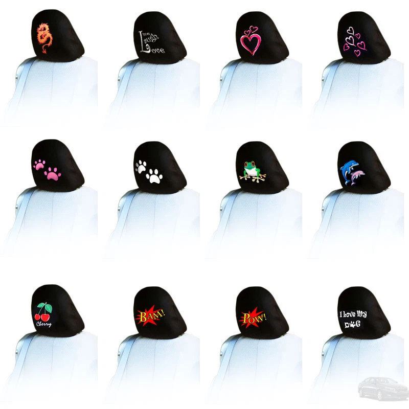 NOVO PARA MAZDA LOGOTIPO BORDADO PEÇA ÚNICA CARRO CAMINHÃO ASSENTO AUTOMÁTICO CAPA DE ENCOSTO DE CABEÇA - Imagem 1 de 1