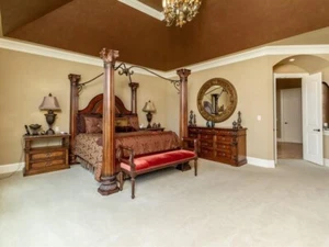 $10.7K MARGE CARSON KING BEDDING PACKAGE incl DRAPERY & SWEET DREAMS BEDSKIRT - Picture 1 of 22