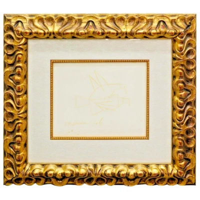 毕加索平版画 1946 年签名编号 Les Deux Tourterelles — 第 1/4 张图片