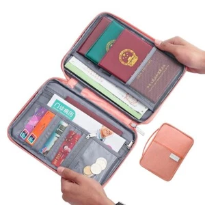 Cartera de Viaje Porta Pasaporte Impermeable Estuche para Documentos Organizador Bolsa Tarjetero - Imagen 1 de 31