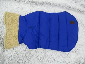 Pet Dog Vest Jacket Warm Waterproof Clothes Winter Padded Coat Medium Blue - Picture 1 of 4