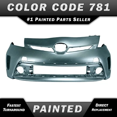 NEW Painted *781 Sea Glass* Front Bumper Cover Fascia for 2012-2015 Toyota Prius Foto 1 de 4
