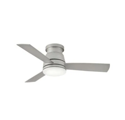 Потолочный вентилятор Hinkley Lighting Trey 44 дюйма 3 лопасти встроенный светодиодный входной/наружный - Изображение 1 из 4