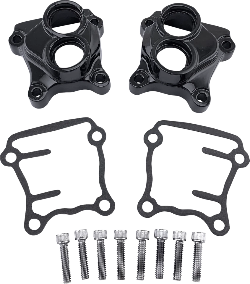 Черные накладки на подъемные блоки Drag Specialties 1999–2017 Harley Dyna Touring Softail - Изображение 1 из 1