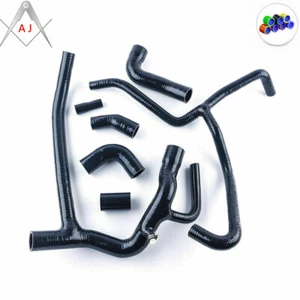 For 1999-2004 Land Rover Discovery 2 TD5 Silicone Radiator Coolant Hose Black - Picture 1 of 3