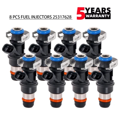 8x Genuine 25317628 Fuel Injectors For 2003-2007 Chevrolet Express 1500 5.3L V8 - Image 1 of 4