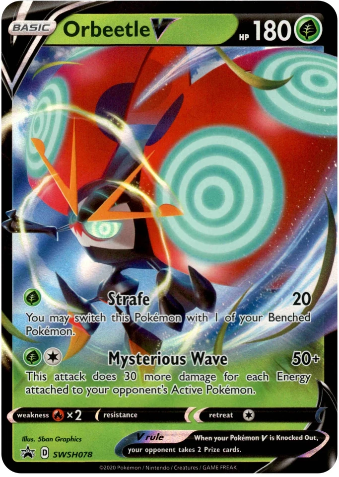 Orbeetle V - SWSH078 - SWSH: Sword & Shield Promo Cards (MINT) - Image 1 of 1