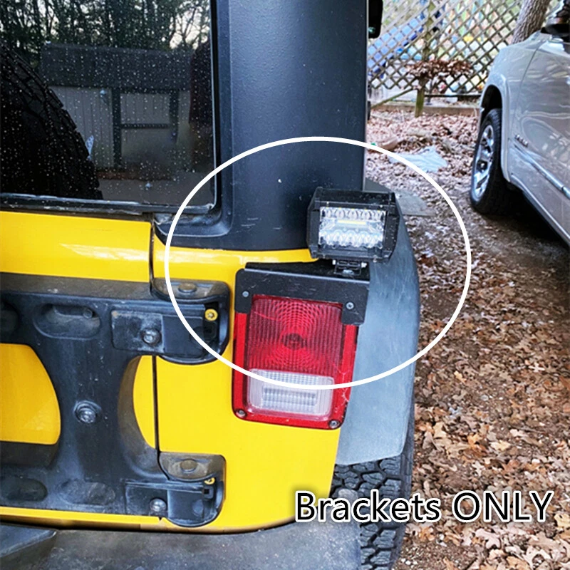 Soportes de montaje de luz trasera de respaldo para Jeep Wrangler JK 2007-2018 Foto 1 de 4