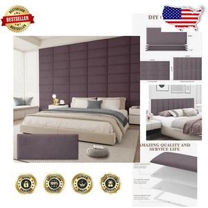 Modern King-Sized Leather Headboard - Comfortable Foam, Stain-Resistant Design - Picture 1 of 9