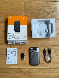 WD My Passport SSD, 2TB Portable External, Space Grey - Picture 1 of 4