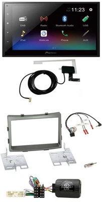 Pioneer DAB Lenkrad Bluetooth 2DIN USB Autoradio für SSangYong Rodius ab 2013 - Bild 1 von 4