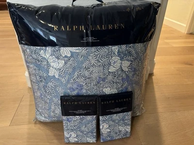 Ralph Lauren Meadow Lane Kaley King Comforter & 2 Shams Set Of 3 NIP $720 Set - Image 1 of 4