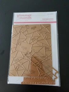 Spellbinders Glimmer of the Month April 2025 Scattered Letters Hot Foil Plate - Picture 1 of 6