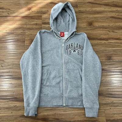 Sudadera con Capucha Nike Oakland Raiders Talla Mediana Gris NFL Fútbol Sudadera Pullover Foto 1 de 4