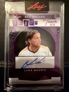 2025 Leaf Sports Heroes LUKA MODRIC All Decade Team Auto Autograph /6 - Picture 1 of 1