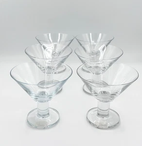 Juego de 6 vasos de martini/cóctel transparentes retirados Viva de caja y barril DE COLECCIÓN NUEVO - Imagen 1 de 10