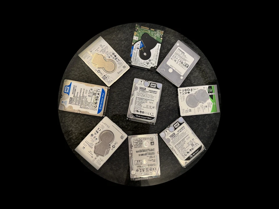 Festplatten HDD 2,5"  div. Hersteller SATA 320GB 500GB 640GB 750GB 1TB 1,5TB 2TB - Bild 1 von 1