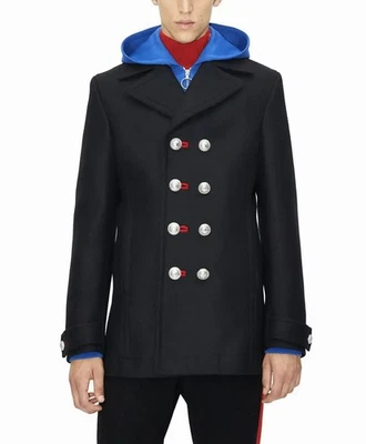 H&M x Rabanne Wool Black Coat Jacket - Image 1 of 4