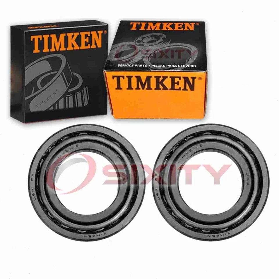 Juego de 2 cojinetes de rueda exterior delanteros Timken y carreras para Ford F-150 nx 1975-1987 Foto 1 de 4