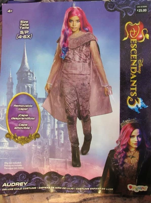 Disney Descendientes 3 Niñas PEQUEÑO 4-6X AUDREY De lujo Niño 3 Piezas Disfraz NUEVO Foto 1 de 3