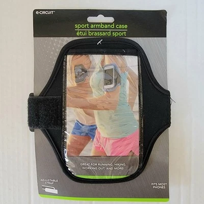 E-Circuit~ Alça Ajustável~ Estojo de Braçadeira Esportiva ~ Ótimo para Treinar ~ NOVO - Imagem 1 de 3