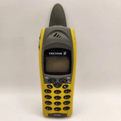 Ericsson R310s Shark Fin Yellow Mobile Phone Rare Untested - Image 1 of 4