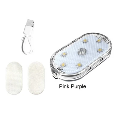 Car Light LED Touch Ambient Lighting Pink Purple Interior USB Lamp for SUV Van - Image 1 of 4