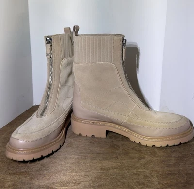 Sam Edelman Leone замшевые кожаные ботинки челси желтовато-коричневый молнии ботинок круглый носок 9,5 - Изображение 1 из 4