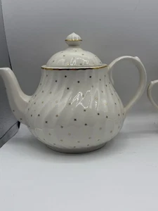 Laura Ashley “Starlight” Bone China Tea Service Partial Set Gold Stars England - Picture 1 of 16