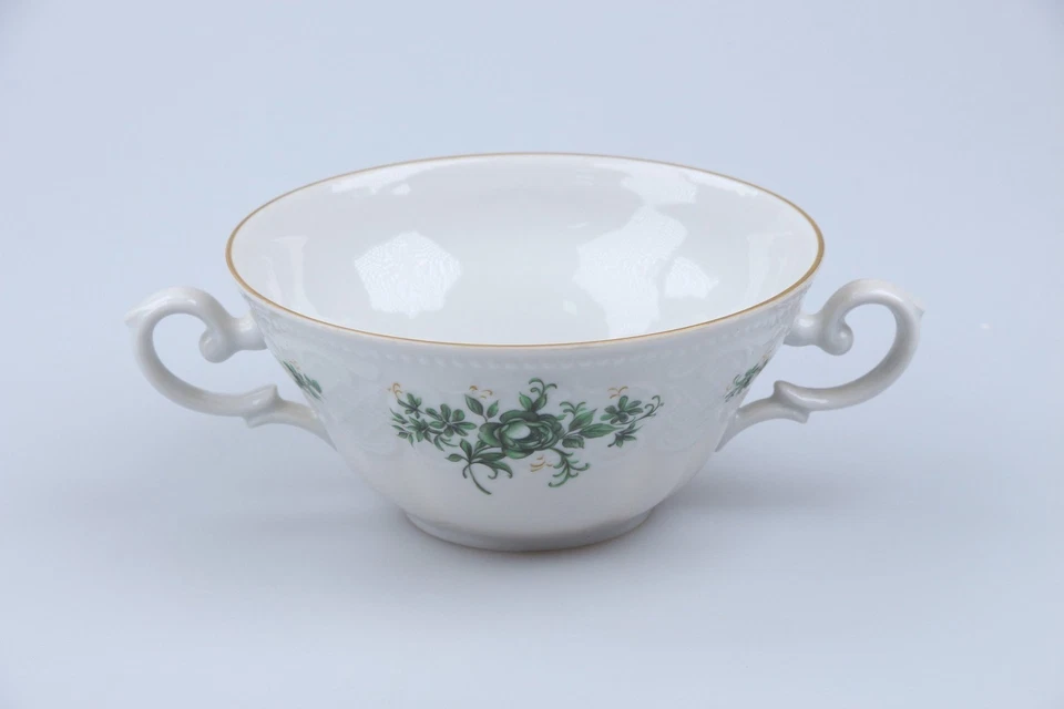 Taza de sopa Seltmann Weiden Viena flor verde 26493 Foto 1 de 1