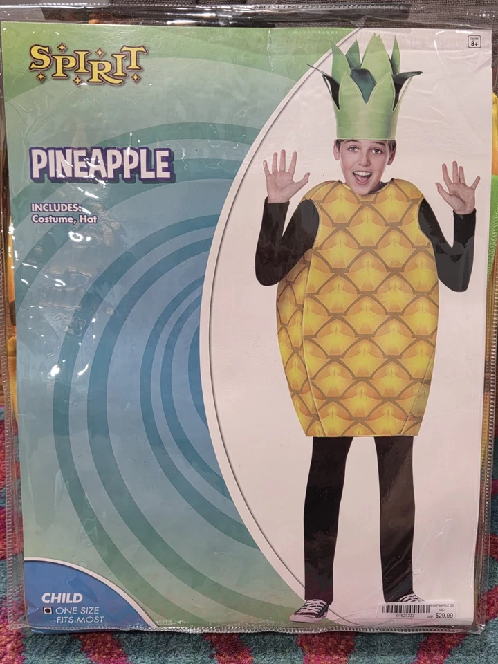 Disfraz Halloween Niño Unisex Piña Talla Única Divertido hasta Talla 14-16 Foto 1 de 1