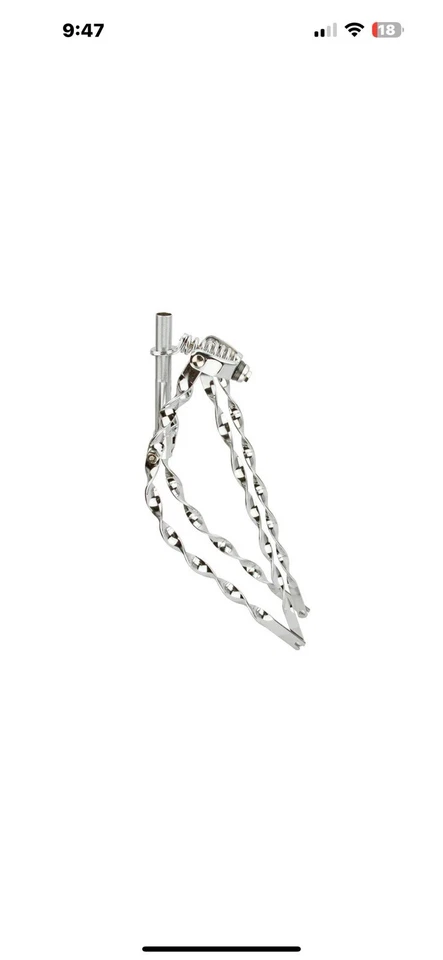 26" Bent Flat Twisted Spring Fork 1" Chrome Lowrider Bike Bicycle Part Cruiser. - Image 1 of 1